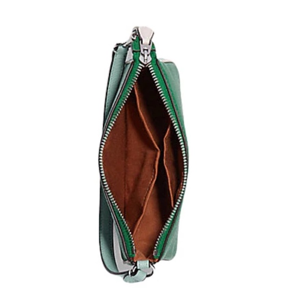 Coach- Nolita green colorblock handbag-NWT Retail $188 - Picture 4 of 12